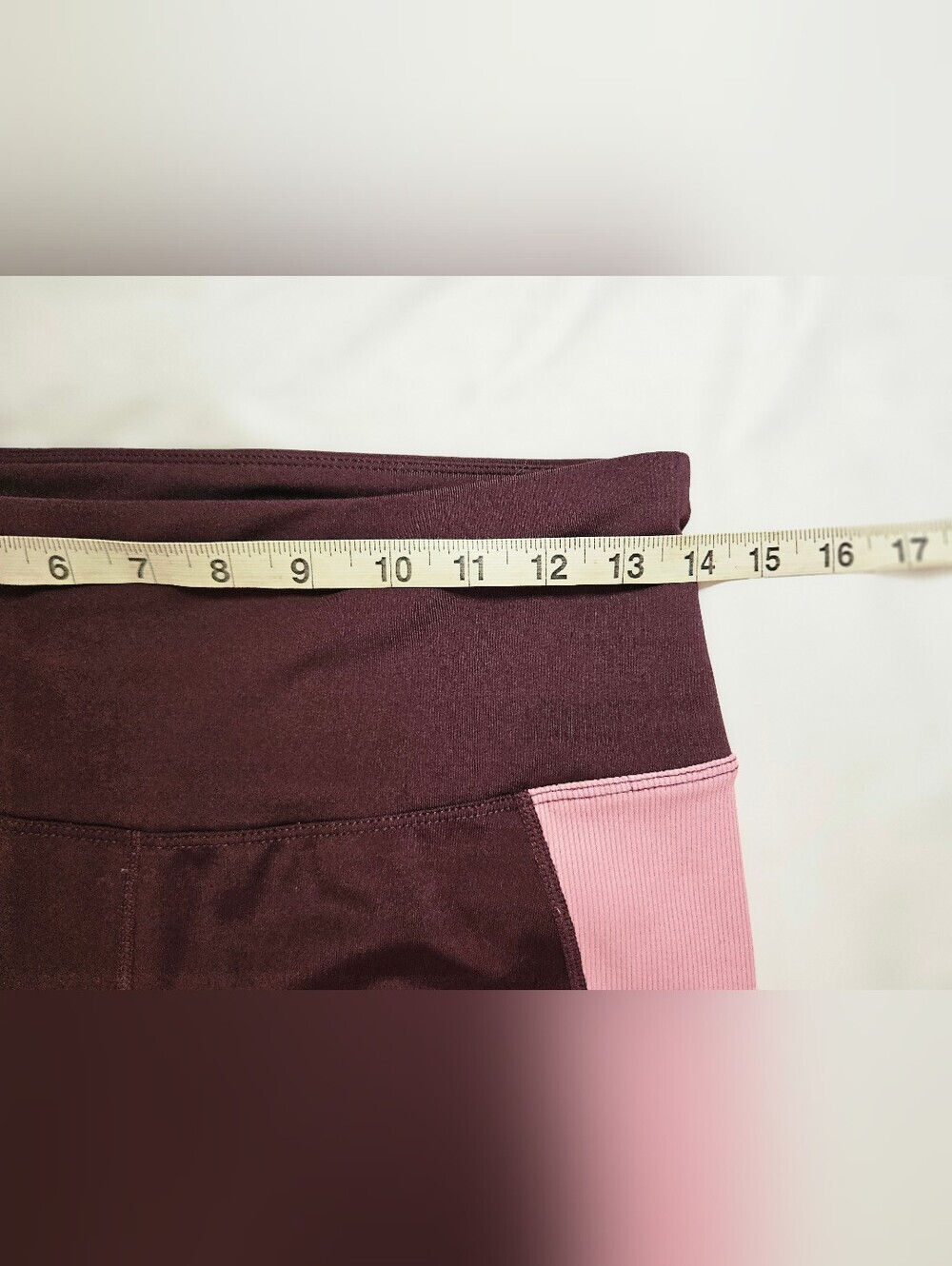 Tangerine Womens Purple & Pink Side Panel Elastic Waist Athletic Leggings Sz Med - Picture 5 of 14